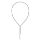 High-definition shot of the necklace laid flat or coiled on pure white.