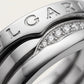 BVLGARI B.zero1 Three-Band Ring with Diamonds 