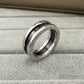  BVLGARI B.zero1 one-band ring with black ceramic spiral