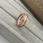 BVLGARI B.zero1 one-band ring  with white ceramic spiral