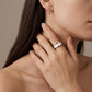 BVLGARI B.zero1 one-band ring  with white ceramic spiral
