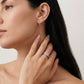  BVLGARI B.zero1 ring  with pavé diamonds on the spiral