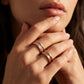  BVLGARI B.zero1 ring  with pavé diamonds on the spiral
