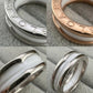 BVLGARI B.zero1 two-band ring  with white ceramic spiral