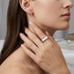 BVLGARI B.zero1 two-band ring  with white ceramic spiral
