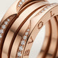 BVLGARI B.zero 1 ring full pavé diamonds along its edges