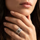 BVLGARI B.zero 1 ring full pavé diamonds along its edges