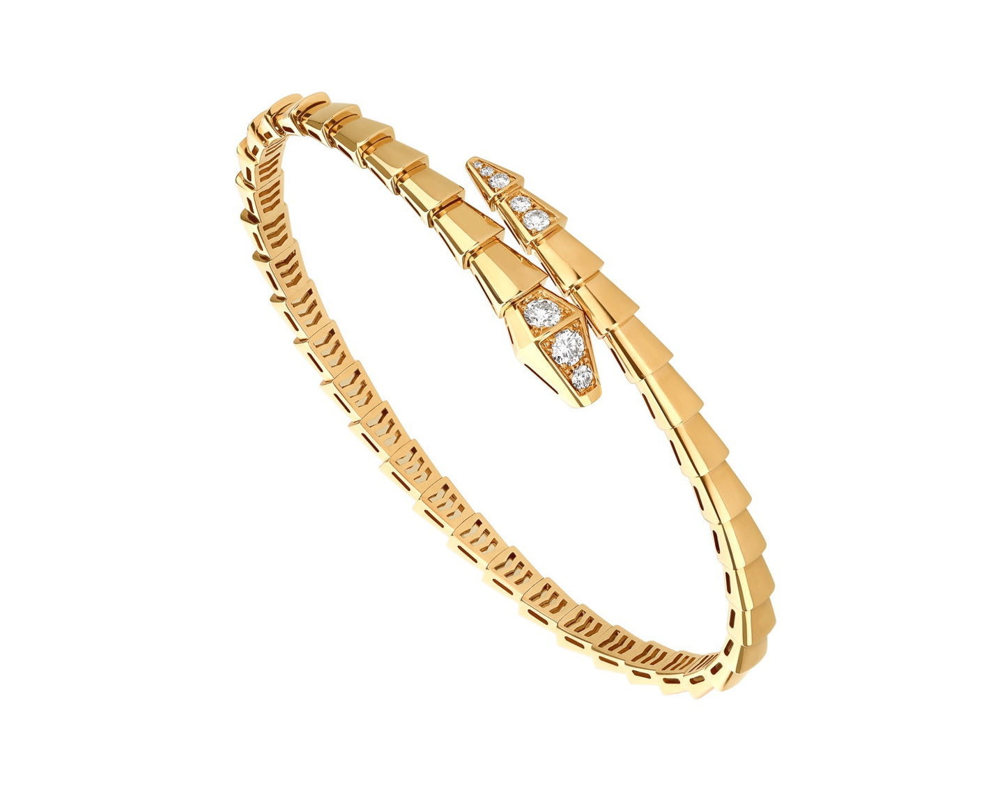 BVLGARI Serpenti Viper Bracelet  half diamond
