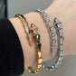 BVLGARI Serpenti Viper Bracelet  half diamond
