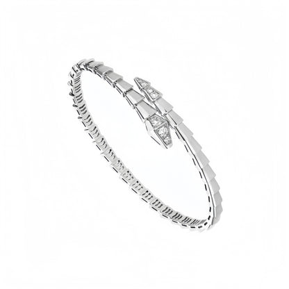 BVLGARI Serpenti Viper Bracelet  half diamond