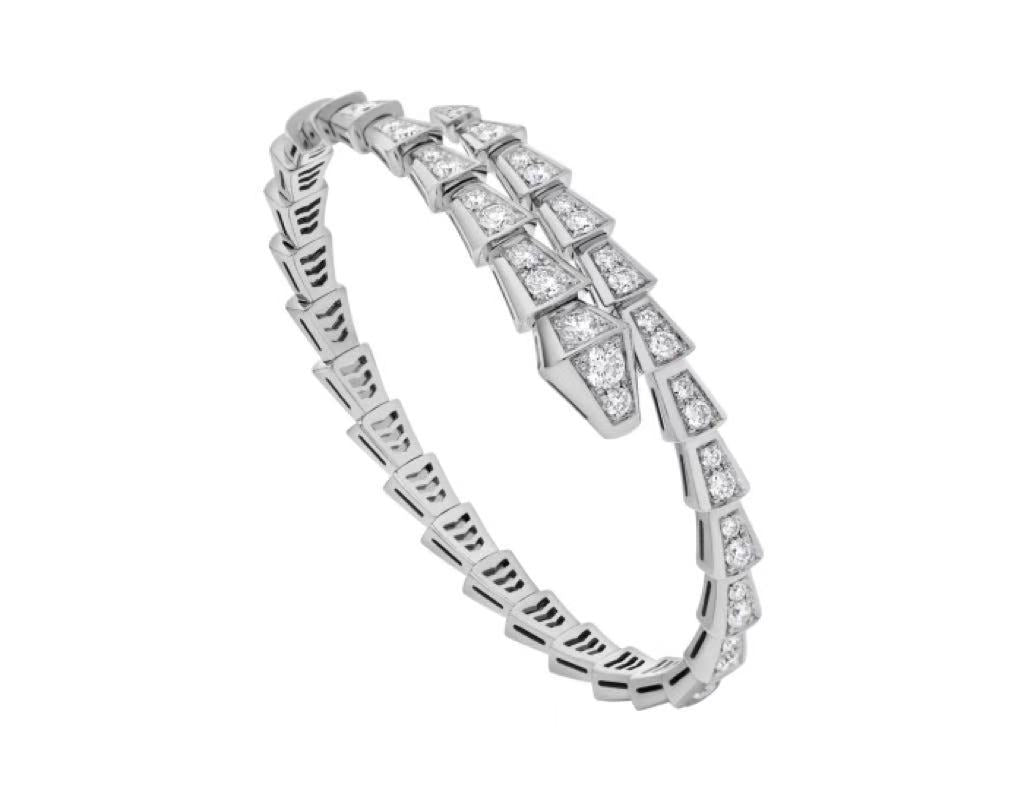 BVLGARI Serpenti Viper Bracelet  pave diamond
