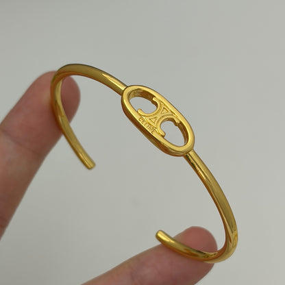 CELINE Triomphe "Pig Nose" Bracelet