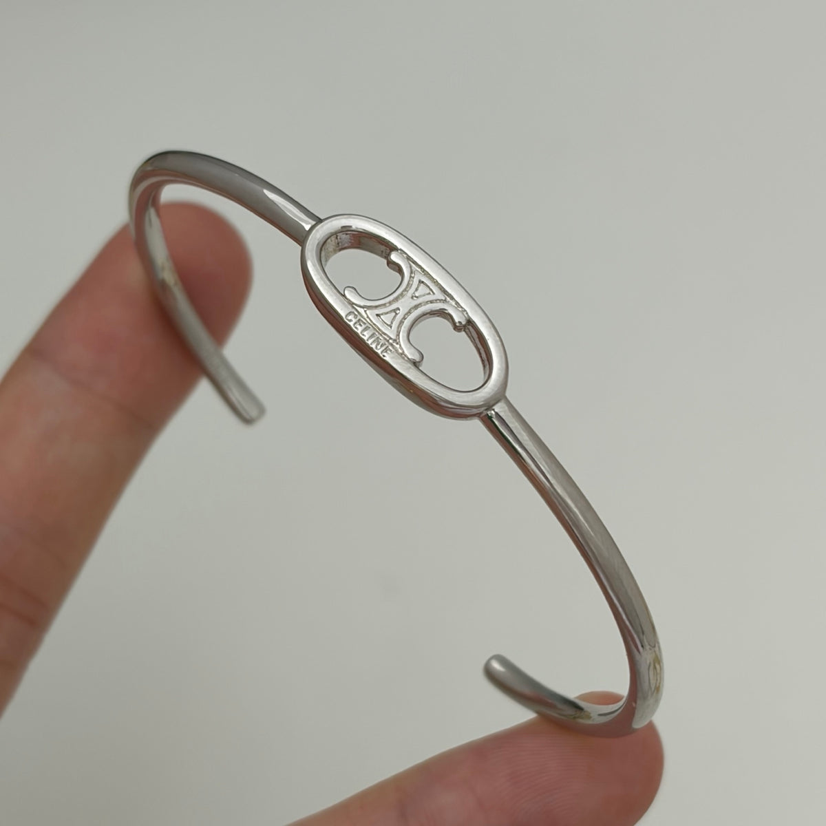 CELINE Triomphe "Pig Nose" Bracelet