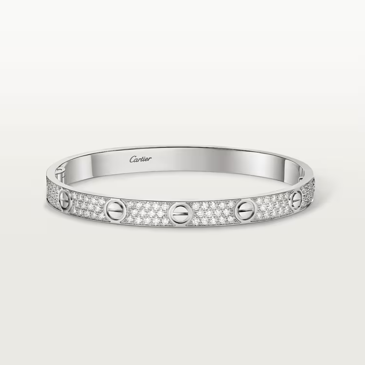 Cartier LOVE bracelet, classic model, paved