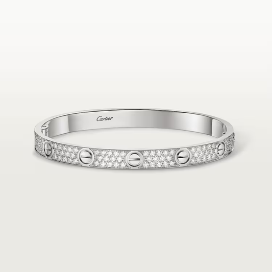 Cartier LOVE bracelet, classic model, paved