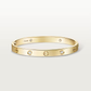 Cartier LOVE bracelet,single-screw closure, classic model, 4 diamonds