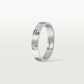 Silver Cartier ring on a white background