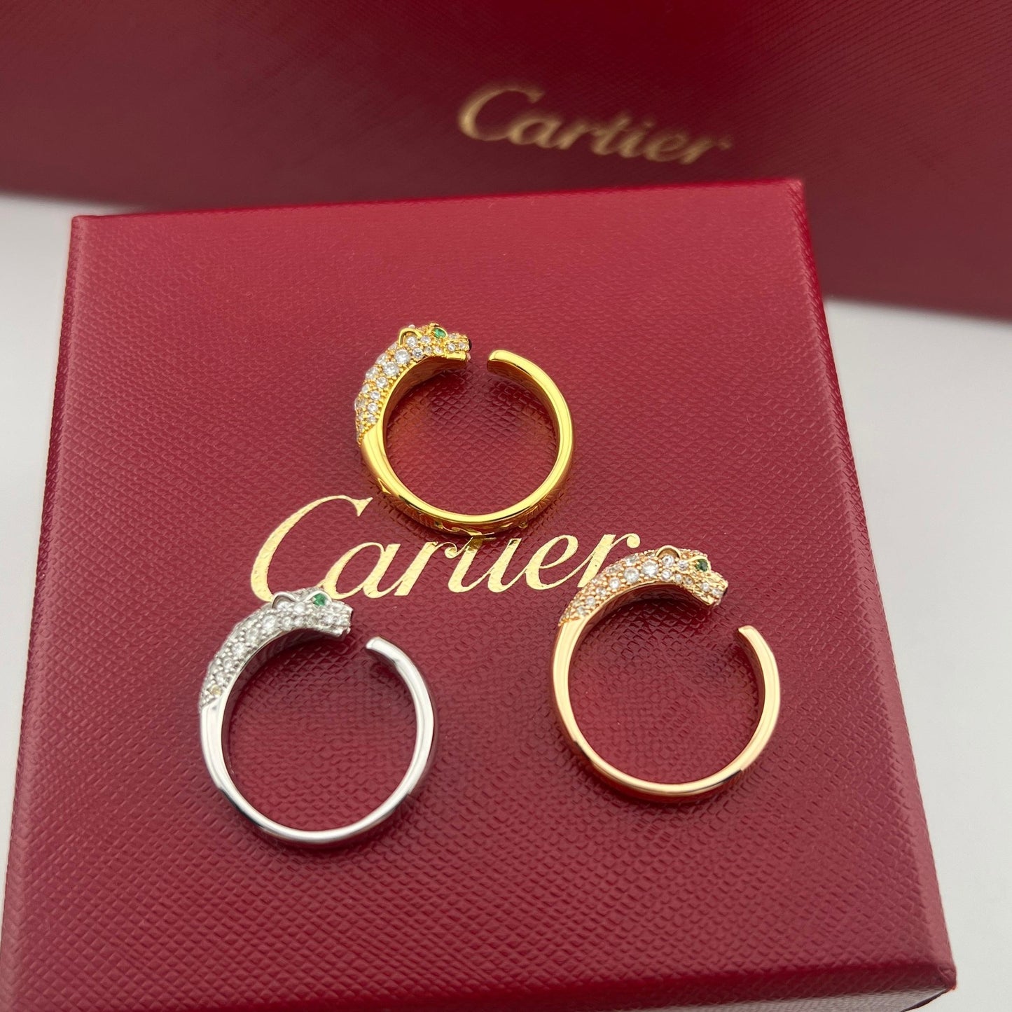 Cartier Panthère de  ring Narrow model、half-paved