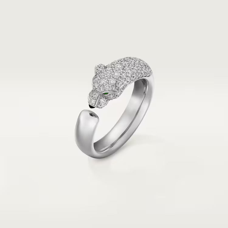 Cartier Panthère de  ring Narrow model、half-paved