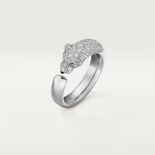 Cartier Panthère de  ring Narrow model、half-paved