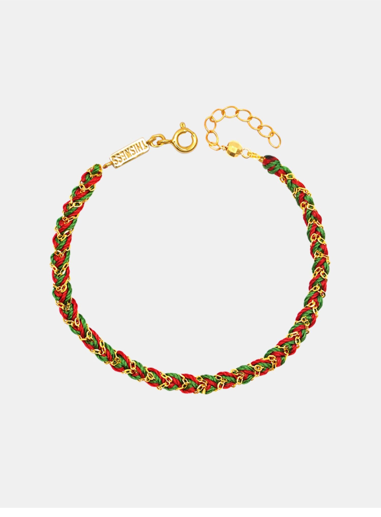 Celebrate the joy of the holiday season with this Christmas Edition handmade bracelet, a refined fusion of festive spirit and minimalist elegance.

 Crafted from 925 sterling silver and finished with 18K gold plating