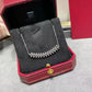 Clash de Cartier pendantSilver necklace in a red jewelry box with a black interior