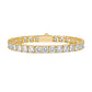 Classic Moissanite Tennis Bracelet – 18K Yellow Gold