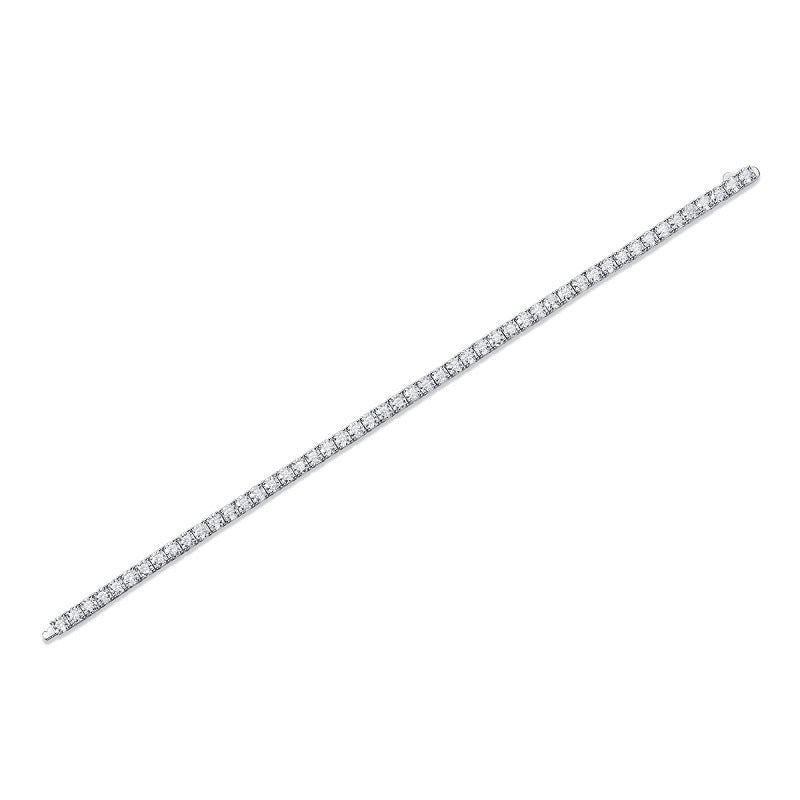 Classic Moissanite Tennis Bracelet – 18K Yellow Gold
