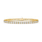 Classic Moissanite Tennis Bracelet – 18K Yellow Gold