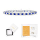 Emerald Moissanite Tennis Bracelet – 18K Yellow Gold.