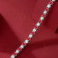 Emerald Moissanite Tennis Bracelet – 18K Yellow Gold.