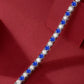 Emerald Moissanite Tennis Bracelet – 18K Yellow Gold.