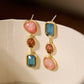 colorful dopamine earrings for women