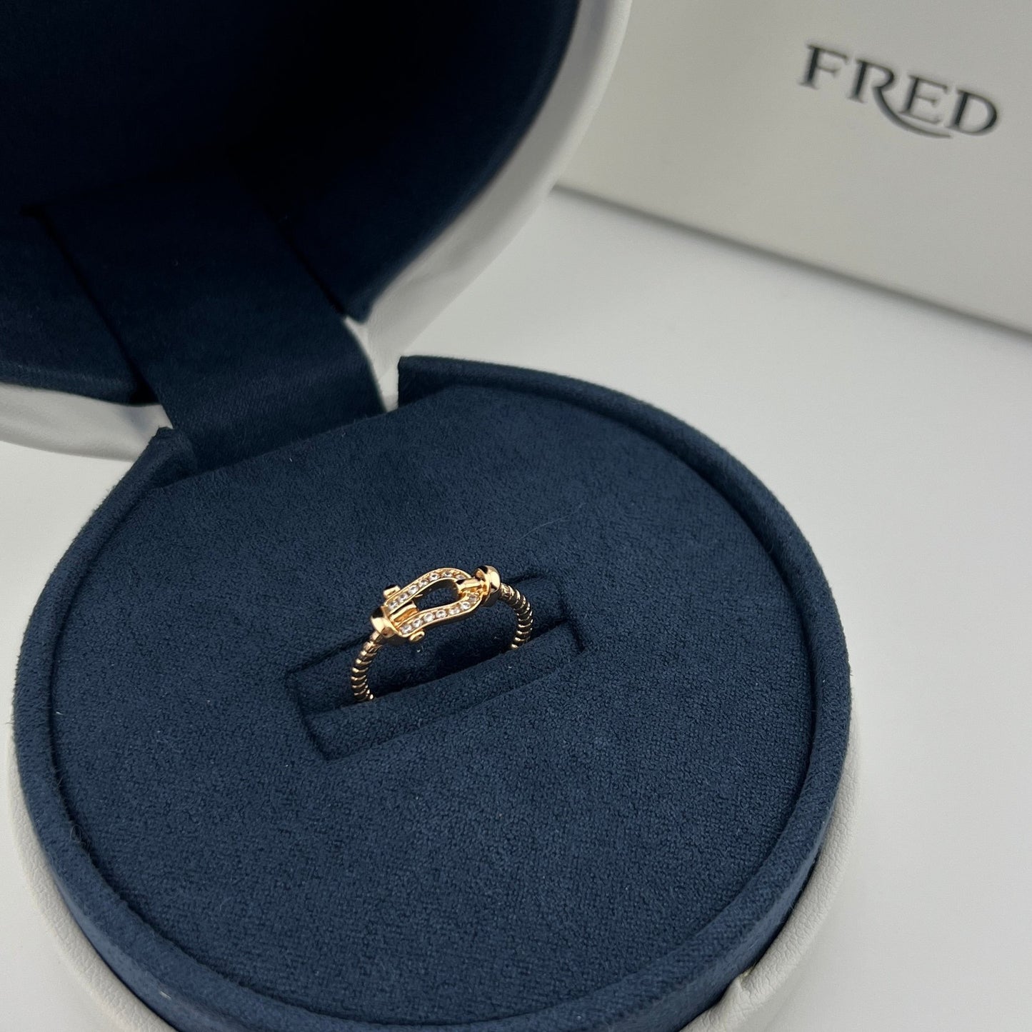 FORCE 10 RING Small model 18K yellow gold and diamonds