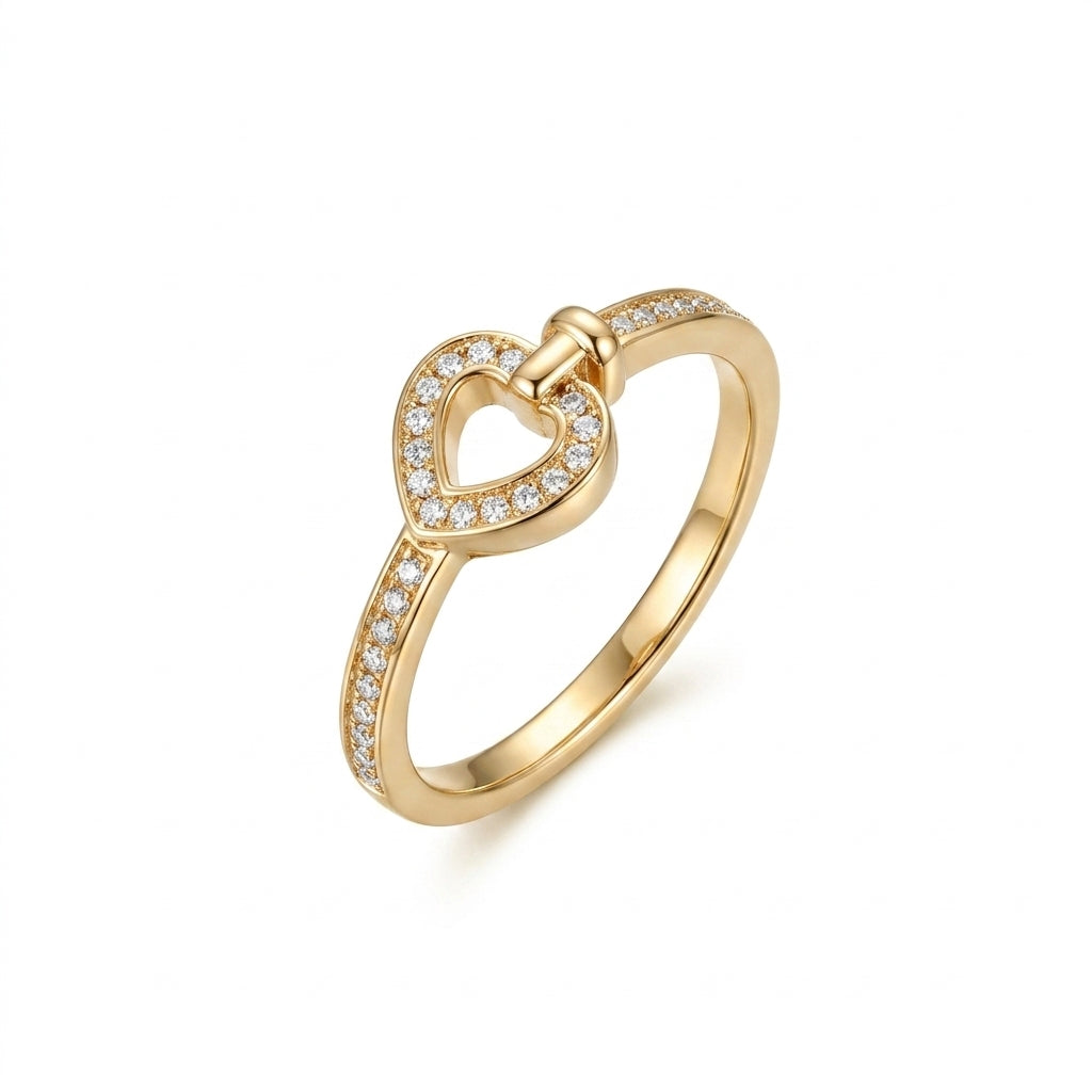 FRED Pretty Woman ring Mini model in 18k pink gold and diamonds