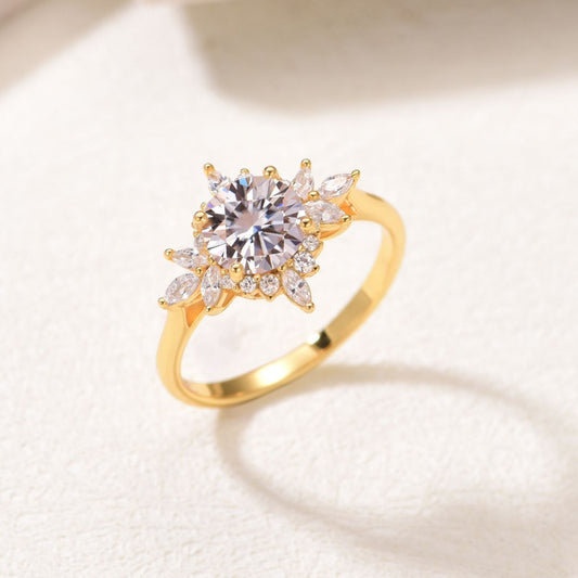 Flower Shape Moissanite Engagement Rings – Bloom Collection.”
