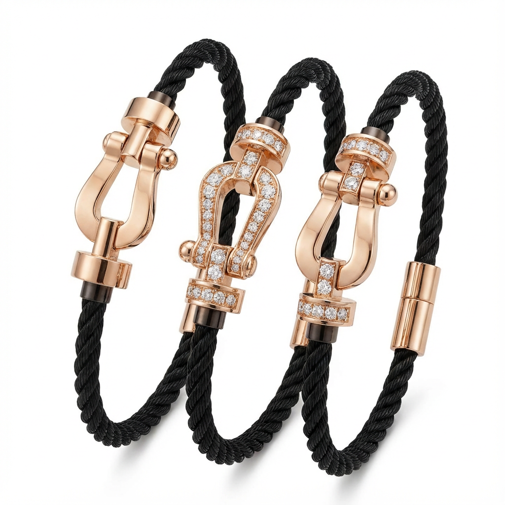 Force 10 bracelet 18k yellow gold and diamonds 