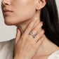 Force 10 ring 18K white gold diamond paved