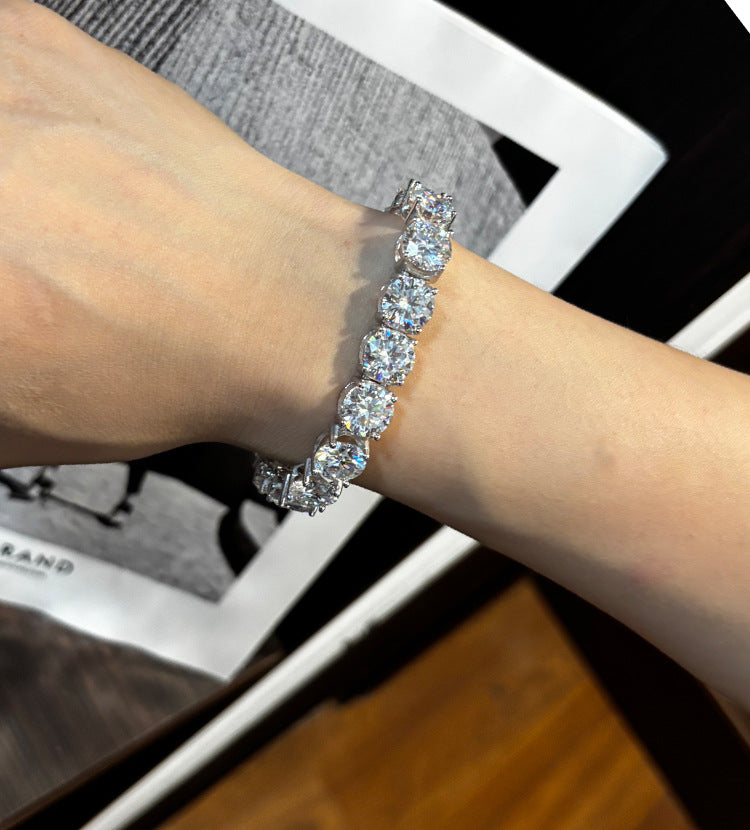 Male model wearing the bracelet on wrist.