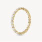 Yellow gold full pavé band on neutral background. Alt: “Full Pavé 2.1CT Moissanite Ring – 18K Yellow Gold.”