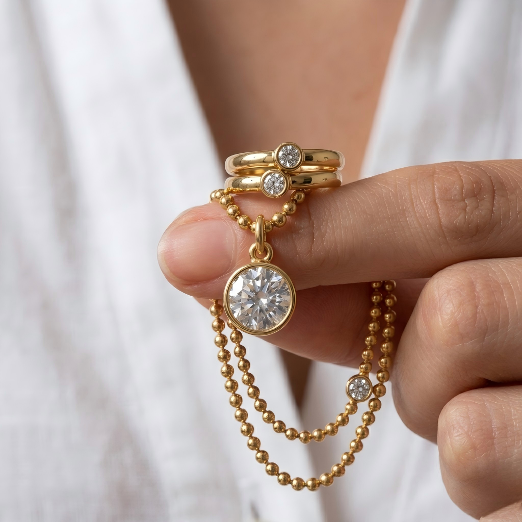 Focus on the spherical shape, the high-polish finish, and the craftsmanship of each bead.