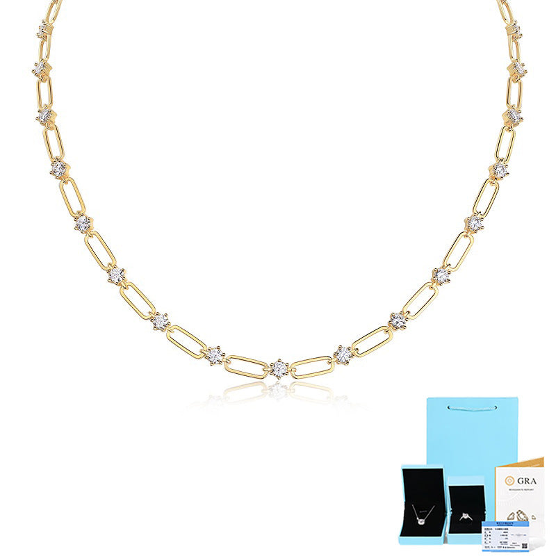 High-definition shot of the necklace laid flat on pure white.
