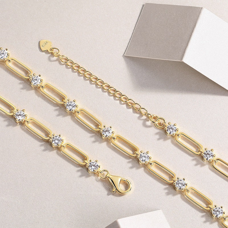 High-definition shot of the necklace laid flat on pure white.