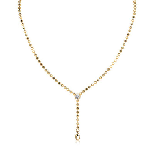 High-definition shot of the necklace laid flat on pure white.