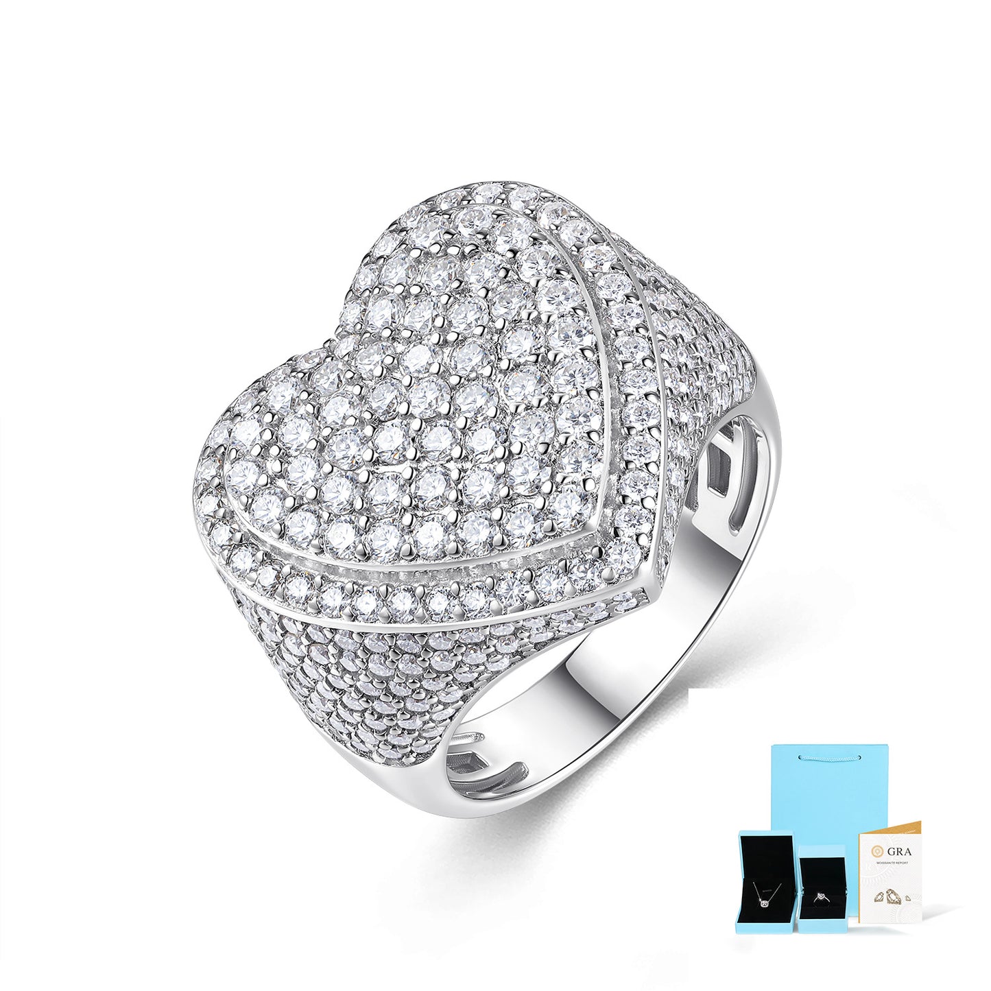 High-definition shot of the ring isolated on a pure white background.