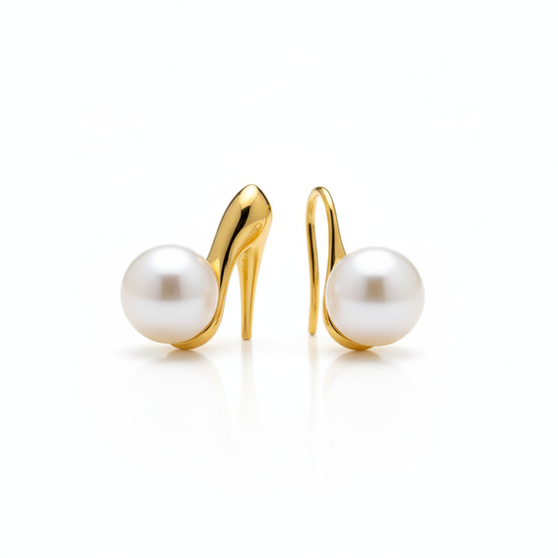 9mm Freshwater Pearl Silver Earrings