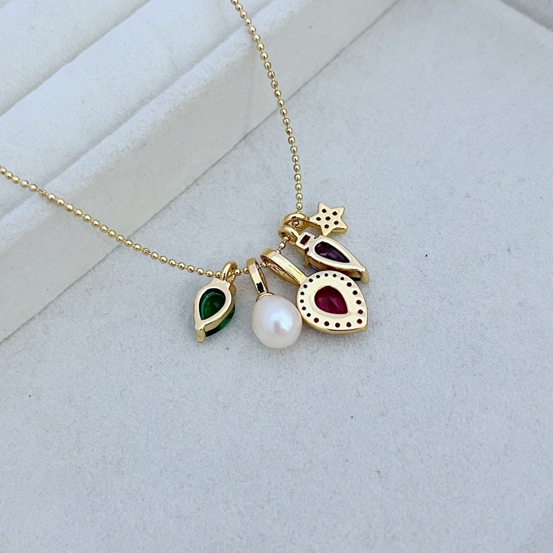 Necklace displayed against a festive background (e.g., evergreen branches, red velvet, or holiday wrapping), highlighting the colorful light bulbs. Alt: “Kate Spade Holiday Light Necklace – Festive Christmas Light Pendant Jewelry.”