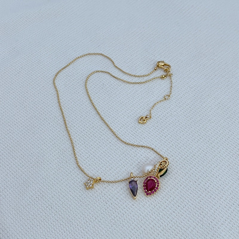 Necklace displayed against a festive background (e.g., evergreen branches, red velvet, or holiday wrapping), highlighting the colorful light bulbs. Alt: “Kate Spade Holiday Light Necklace – Festive Christmas Light Pendant Jewelry.”