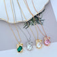 Necklace on a clean, light background, showcasing the crystal-covered present pendant in sharp detail. Alt: “Kate Spade New York Pave Present Pendant Necklace – Sparkling Gift Box Jewelry.”