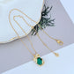 Necklace on a clean, light background, showcasing the crystal-covered present pendant in sharp detail. Alt: “Kate Spade New York Pave Present Pendant Necklace – Sparkling Gift Box Jewelry.”